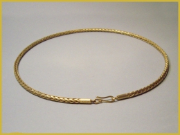 Zopfkette, 750 Gelbgold